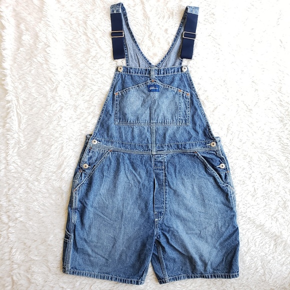 Vintage Denim - Vintage Express Bleus ~ Overall Shorts ~ Size M